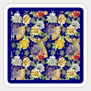 Japanese Floral Pattern Sticker